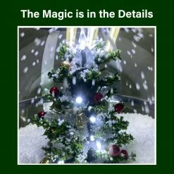 Fraser Hill Farm Let It Snow Series 69-In. Musical Snow Globe Lamp Post With Tree Scene, 2 Signs, Cascading Snow, And Christmas Carols, Black 22 Fraser Hill Farm Let It Snow Series 69-In. Musical Snow Globe Lamp Post With Tree Scene, 2 Signs, Cascading Snow, And Christmas Carols, Black -Christmas store unnamed file 2103