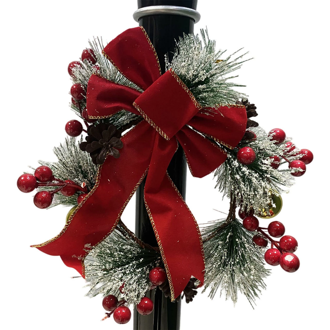 Fraser Hill Farm Let It Snow Series 69-In. Musical Snow Globe Lamp Post With Tree Scene, 2 Signs, Cascading Snow, And Christmas Carols, Black 9 Fraser Hill Farm Let It Snow Series 69-In. Musical Snow Globe Lamp Post With Tree Scene, 2 Signs, Cascading Snow, And Christmas Carols, Black - Image 9