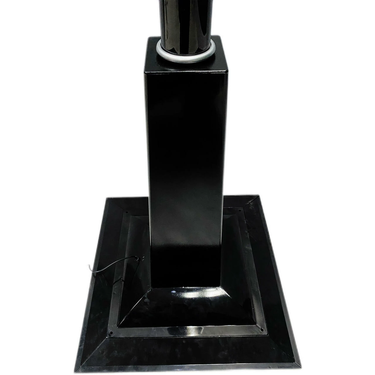 Fraser Hill Farm Let It Snow Series 69-In. Musical Snow Globe Lamp Post With Tree Scene, 2 Signs, Cascading Snow, And Christmas Carols, Black 12 Fraser Hill Farm Let It Snow Series 69-In. Musical Snow Globe Lamp Post With Tree Scene, 2 Signs, Cascading Snow, And Christmas Carols, Black - Image 12