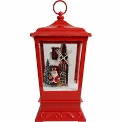 Fraser Hill Farm Let It Snow Series 15.5-In. Musical Tabletop Lantern With Santa And Windmill Scene, Cascading Snow, And Christmas Carols, Red 24 Fraser Hill Farm Let It Snow Series 15.5-In. Musical Tabletop Lantern With Santa And Windmill Scene, Cascading Snow, And Christmas Carols, Red -Christmas store unnamed file 2143
