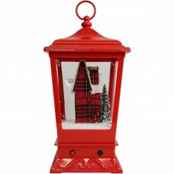 Fraser Hill Farm Let It Snow Series 15.5-In. Musical Tabletop Lantern With Santa And Windmill Scene, Cascading Snow, And Christmas Carols, Red 26 Fraser Hill Farm Let It Snow Series 15.5-In. Musical Tabletop Lantern With Santa And Windmill Scene, Cascading Snow, And Christmas Carols, Red -Christmas store unnamed file 2145