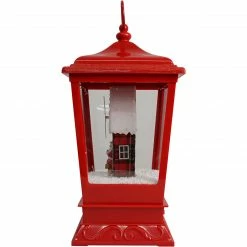 Fraser Hill Farm Let It Snow Series 15.5-In. Musical Tabletop Lantern With Santa And Windmill Scene, Cascading Snow, And Christmas Carols, Red 27 Fraser Hill Farm Let It Snow Series 15.5-In. Musical Tabletop Lantern With Santa And Windmill Scene, Cascading Snow, And Christmas Carols, Red -Christmas store unnamed file 2146