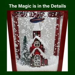 Fraser Hill Farm Let It Snow 53-In. Musical Street Lamp W/ Lighted Base, Flying Santa, Cascading Snow, And Christmas Carols, Black/Bronze/Red 18 Fraser Hill Farm Let It Snow 53-In. Musical Street Lamp W/ Lighted Base, Flying Santa, Cascading Snow, And Christmas Carols, Black/Bronze/Red -Christmas store unnamed file 2197