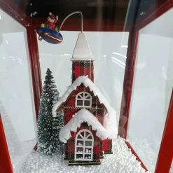 Fraser Hill Farm Let It Snow 53-In. Musical Street Lamp W/ Lighted Base, Flying Santa, Cascading Snow, And Christmas Carols, Black/Bronze/Red 24 Fraser Hill Farm Let It Snow 53-In. Musical Street Lamp W/ Lighted Base, Flying Santa, Cascading Snow, And Christmas Carols, Black/Bronze/Red -Christmas store unnamed file 2203