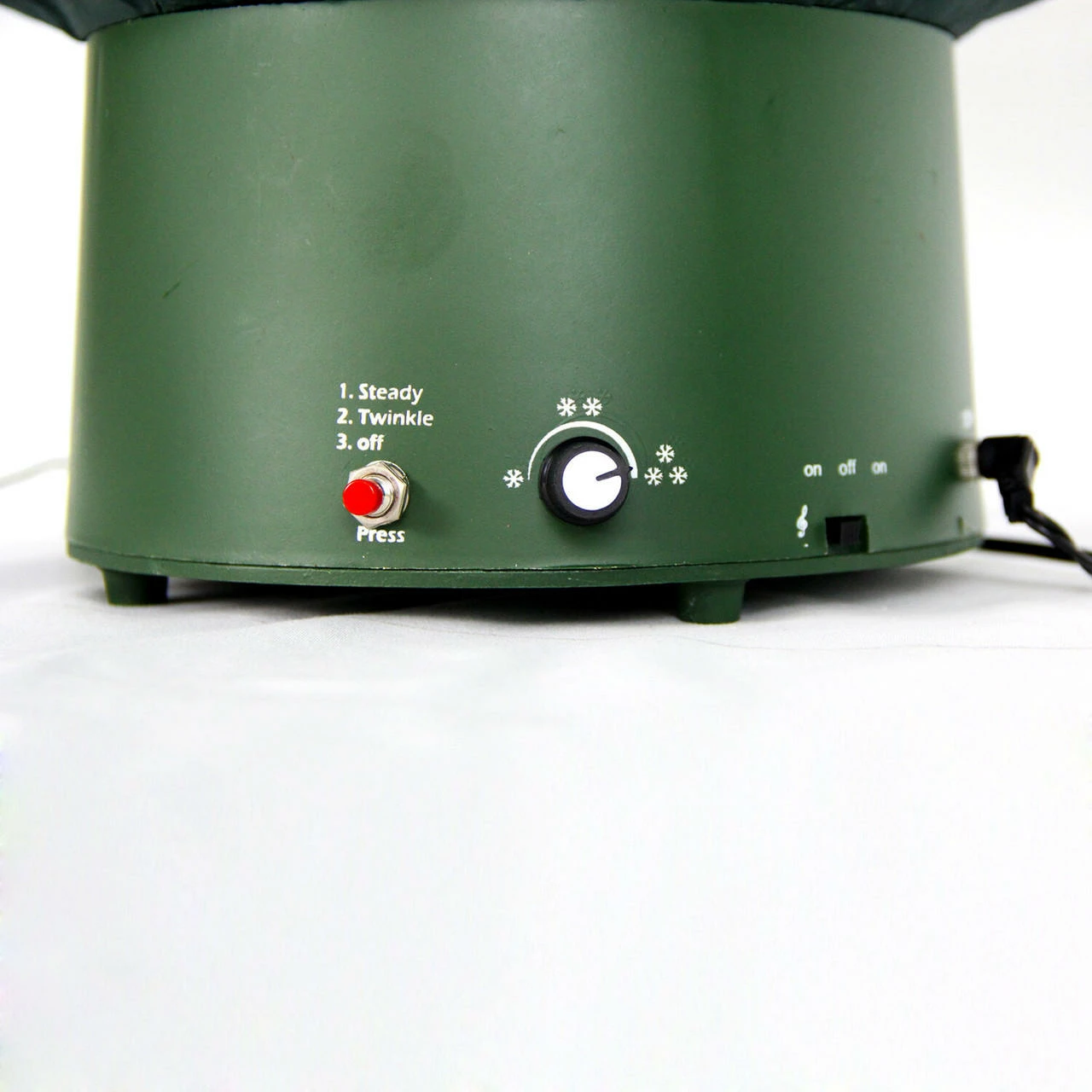 Fraser Hill Farm Let It Snow Series 29-In. Green Tree W/ Star Topper, Green Umbrella Base, Animated Musical Snow 10 Fraser Hill Farm Let It Snow Series 29-In. Green Tree W/ Star Topper, Green Umbrella Base, Animated Musical Snow - Image 10