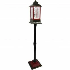 Fraser Hill Farm Let It Snow Series 49-In. Musical Mini Street Lamp With Snow Family, Cascading Snow, And Christmas Carols, Black/Bronze/Red 24 Fraser Hill Farm Let It Snow Series 49-In. Musical Mini Street Lamp With Snow Family, Cascading Snow, And Christmas Carols, Black/Bronze/Red -Christmas store unnamed file 2233