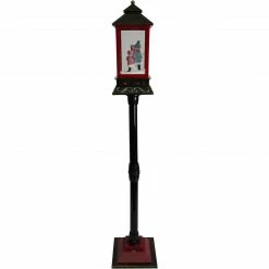 Fraser Hill Farm Let It Snow Series 49-In. Musical Mini Street Lamp With Snow Family, Cascading Snow, And Christmas Carols, Black/Bronze/Red 26 Fraser Hill Farm Let It Snow Series 49-In. Musical Mini Street Lamp With Snow Family, Cascading Snow, And Christmas Carols, Black/Bronze/Red -Christmas store unnamed file 2235