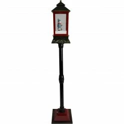 Fraser Hill Farm Let It Snow Series 49-In. Musical Mini Street Lamp With Snow Family, Cascading Snow, And Christmas Carols, Black/Bronze/Red 27 Fraser Hill Farm Let It Snow Series 49-In. Musical Mini Street Lamp With Snow Family, Cascading Snow, And Christmas Carols, Black/Bronze/Red -Christmas store unnamed file 2236