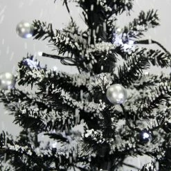 Fraser Hill Farm Let It Snow Series 29-In. Black Tree W/ Star Topper, Black Umbrella Base, Animated Musical Snow 9 Fraser Hill Farm Let It Snow Series 29-In. Black Tree W/ Star Topper, Black Umbrella Base, Animated Musical Snow -Christmas store unnamed file 2271