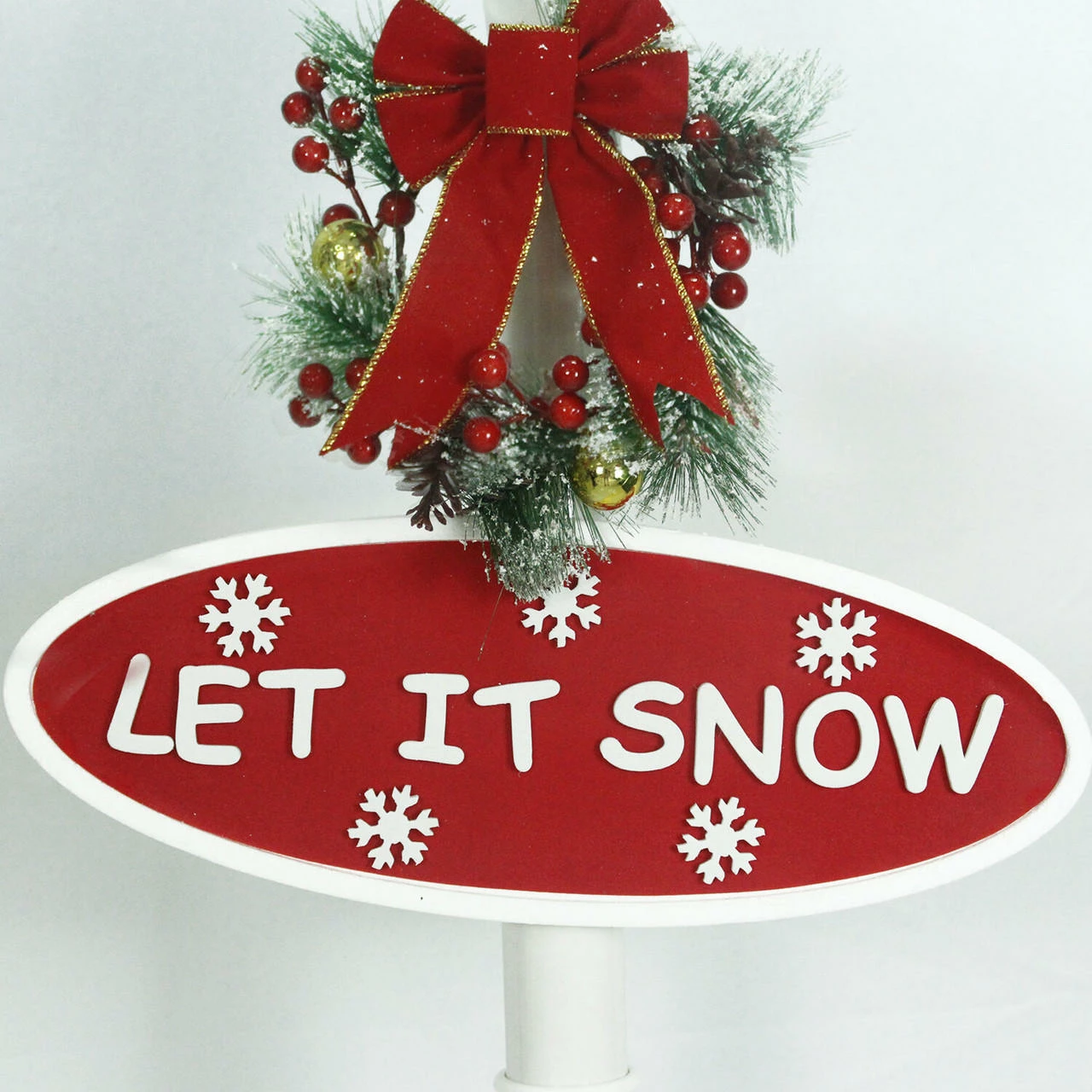 Fraser Hill Farm Let It Snow Series 71-In. Square Street Lamp W/ Tree, Animated Musical Snow, White 10 Fraser Hill Farm Let It Snow Series 71-In. Square Street Lamp W/ Tree, Animated Musical Snow, White - Image 10
