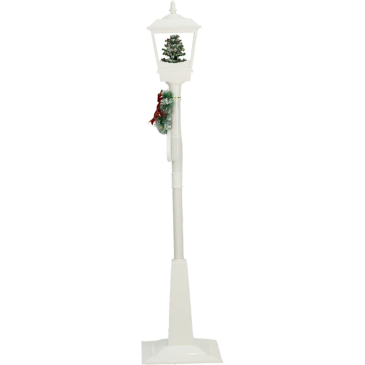 Fraser Hill Farm Let It Snow Series 71-In. Square Street Lamp W/ Tree, Animated Musical Snow, White 13 Fraser Hill Farm Let It Snow Series 71-In. Square Street Lamp W/ Tree, Animated Musical Snow, White - Image 13
