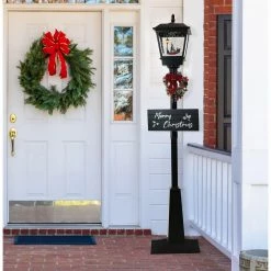 Fraser Hill Farm Let It Snow Series 71" Musical Street Lamp In Black W/ Car, 2 Signs, Cascading Snow, And Carols 15 Fraser Hill Farm Let It Snow Series 71" Musical Street Lamp In Black W/ Car, 2 Signs, Cascading Snow, And Carols -Christmas store unnamed file 2327