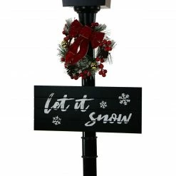 Fraser Hill Farm Let It Snow Series 71" Musical Street Lamp In Black W/ Car, 2 Signs, Cascading Snow, And Carols 16 Fraser Hill Farm Let It Snow Series 71" Musical Street Lamp In Black W/ Car, 2 Signs, Cascading Snow, And Carols -Christmas store unnamed file 2328