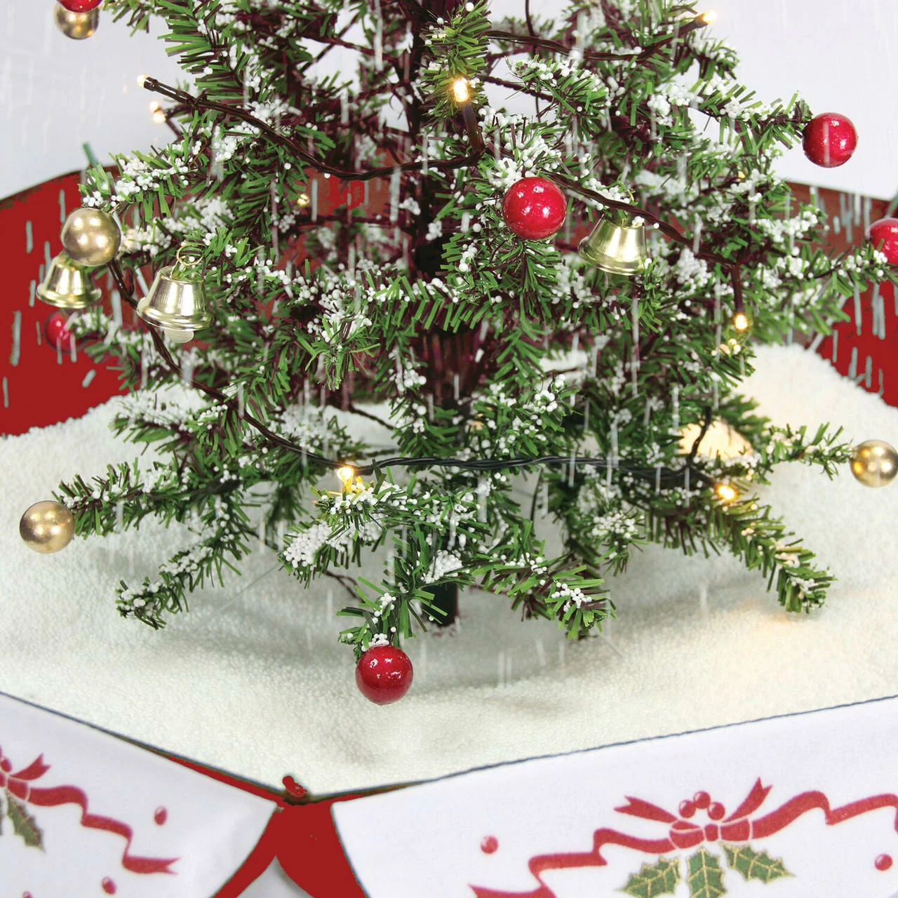 Fraser Hill Farm Let It Snow Series 29" Snowing Musical Christmas Tree W/ Red Base And Snow 9 Fraser Hill Farm Let It Snow Series 29" Snowing Musical Christmas Tree W/ Red Base And Snow - Image 9