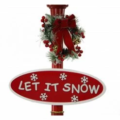 Fraser Hill Farm Let It Snow Series 69" Musical Globe Lamp Post In Red Featuring Santa Scene And Snow 15 Fraser Hill Farm Let It Snow Series 69" Musical Globe Lamp Post In Red Featuring Santa Scene And Snow -Christmas store unnamed file 2368