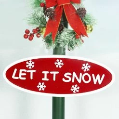 Fraser Hill Farm Let It Snow Series 74-In. Double Street Lamp W/ 1 Santa, 1 Snowman, Animated Musical Snow 22 Fraser Hill Farm Let It Snow Series 74-In. Double Street Lamp W/ 1 Santa, 1 Snowman, Animated Musical Snow -Christmas store unnamed file 2386