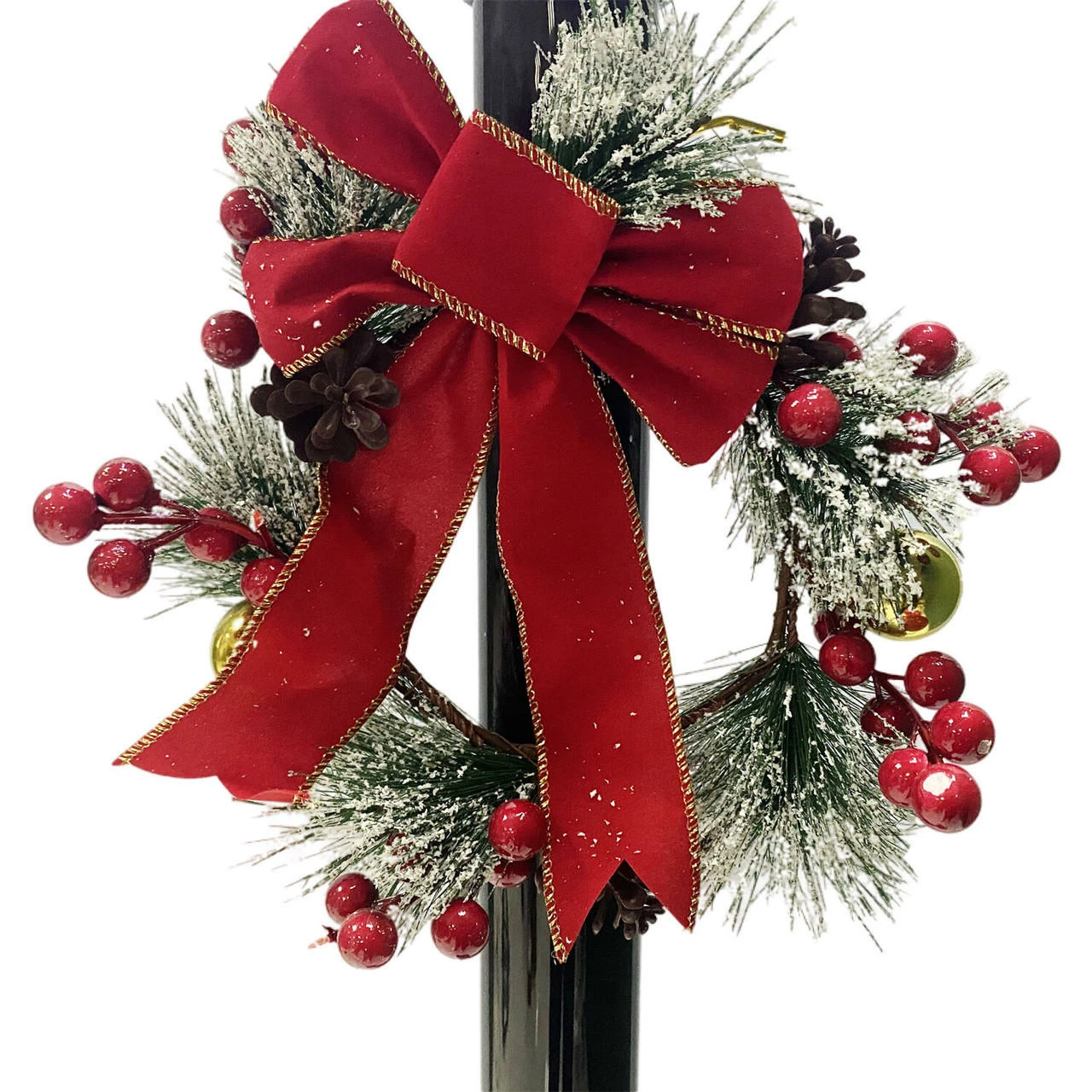 Fraser Hill Farm Let It Snow Series 71" Musical Street Lamp, Black W/ Christmas Tree, 2 Signs, Cascading Snow, Music 6 Fraser Hill Farm Let It Snow Series 71" Musical Street Lamp, Black W/ Christmas Tree, 2 Signs, Cascading Snow, Music - Image 6