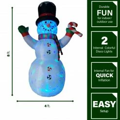 Fraser Hill Farm 8-Ft. Pre-Lit Multi-Color Inflatable Snowman with Peppermint Buttons And Candy Cane 12 Fraser Hill Farm 8-Ft. Pre-Lit Multi-Color Inflatable Snowman with Peppermint Buttons And Candy Cane -Christmas store unnamed file 2411