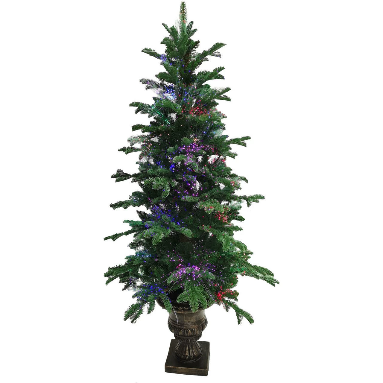 Fraser Hill Farm Indoor 5-Ft. Optic Prelit Christmas Tree In Decorative Pot With LED Fairy Lights 7 Fraser Hill Farm Indoor 5-Ft. Optic Prelit Christmas Tree In Decorative Pot With LED Fairy Lights - Image 7