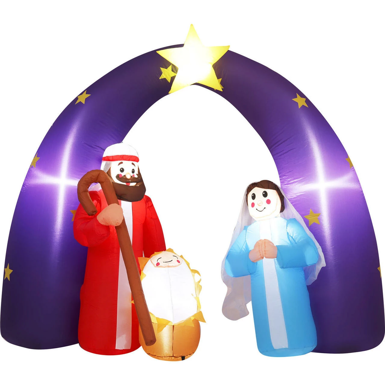 Fraser Hill Farm 7-Ft. Pre-Lit Inflatable Nativity Scene 13 Fraser Hill Farm 7-Ft. Pre-Lit Inflatable Nativity Scene - Image 13