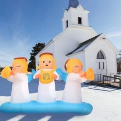 Fraser Hill Farm 8-Ft. Pre-Lit Inflatable Angel Trio 18 Fraser Hill Farm 8-Ft. Pre-Lit Inflatable Angel Trio -Christmas store unnamed file 2527