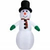 Fraser Hill Farm 10-Ft. Pre-Lit Inflatable Snowman