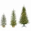 Fraser Hill Farm Set Of 3 Farmhouse Fir Trees With Warm White LED Lights (3-Ft., 4-Ft., & 5-Ft.)
