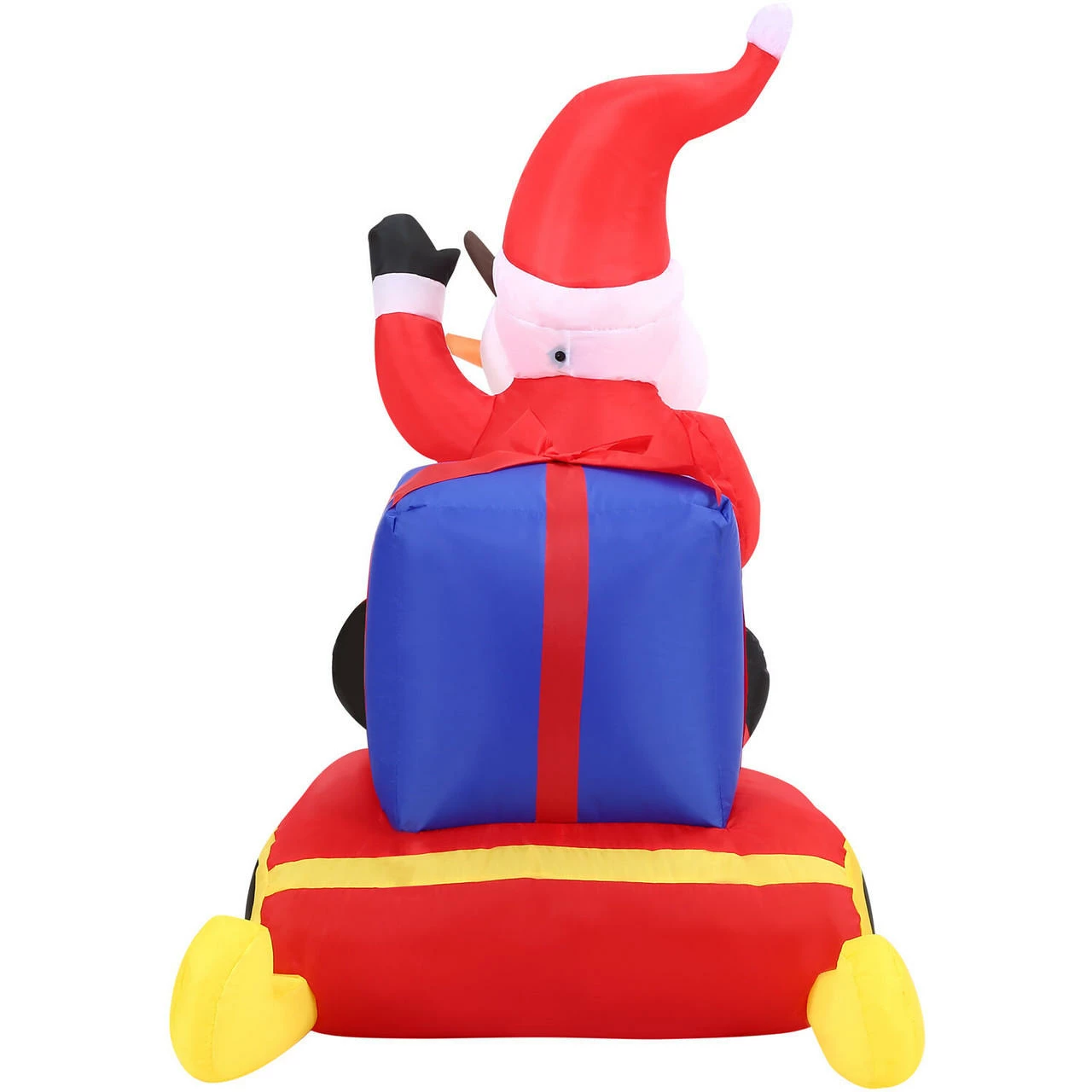 Fraser Hill Farm 4-Ft. Tall Pre-Lit Inflatable Santa In Sleigh 9 Fraser Hill Farm 4-Ft. Tall Pre-Lit Inflatable Santa In Sleigh - Image 9