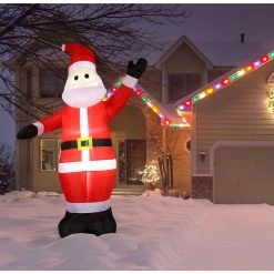 Fraser Hill Farm 10-Ft. Pre-Lit Inflatable Santa -Christmas store unnamed file 2585