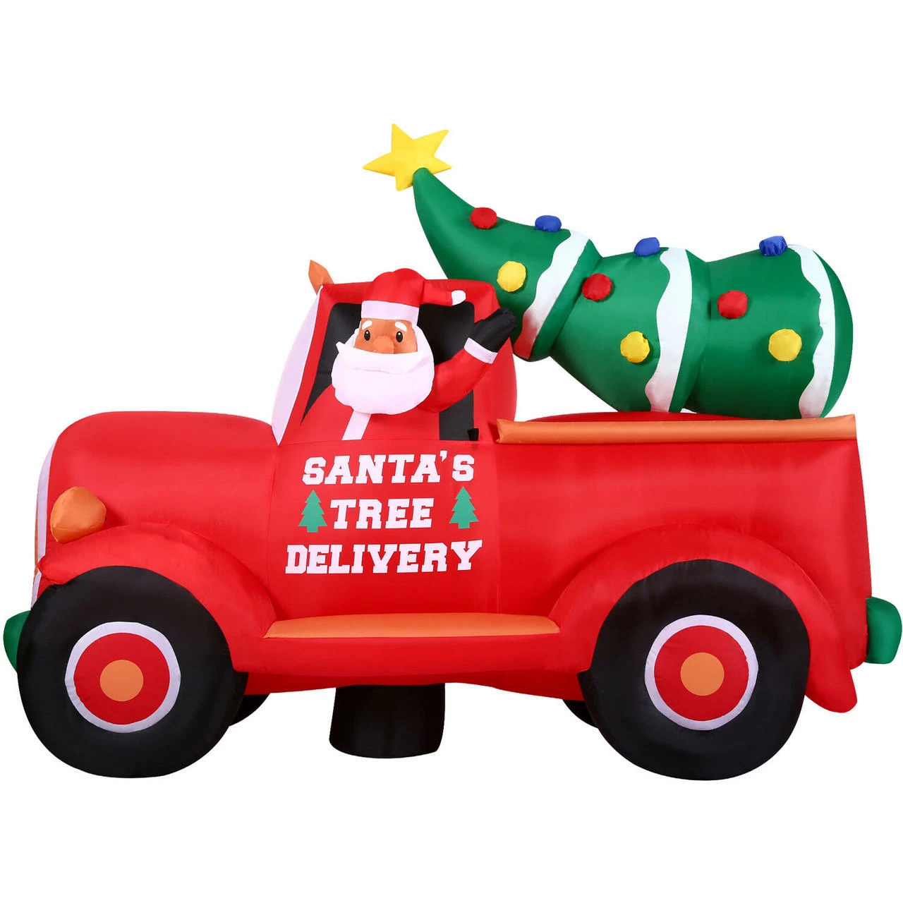 Fraser Hill Farm 6-Ft. Tall Pre-Lit Inflatable Christmas Pickup Truck 1 Fraser Hill Farm 6-Ft. Tall Pre-Lit Inflatable Christmas Pickup Truck