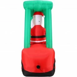 Fraser Hill Farm 6-Ft. Pre-Lit Inflatable Santa In Fork Lift, -Christmas store unnamed file 2644