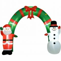 Fraser Hill Farm 8-Ft. Walkway Arch W/ Santa Claus, Snowman, Inflatable W/ Lights, Storage Bag 16 Fraser Hill Farm 8-Ft. Walkway Arch W/ Santa Claus, Snowman, Inflatable W/ Lights, Storage Bag -Christmas store unnamed file 2708