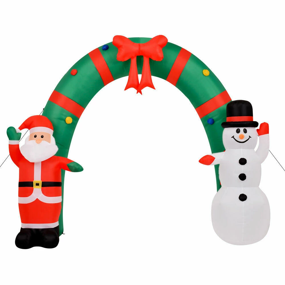 Fraser Hill Farm 8-Ft. Walkway Arch W/ Santa Claus, Snowman, Inflatable W/ Lights, Storage Bag 11 Fraser Hill Farm 8-Ft. Walkway Arch W/ Santa Claus, Snowman, Inflatable W/ Lights, Storage Bag - Image 11