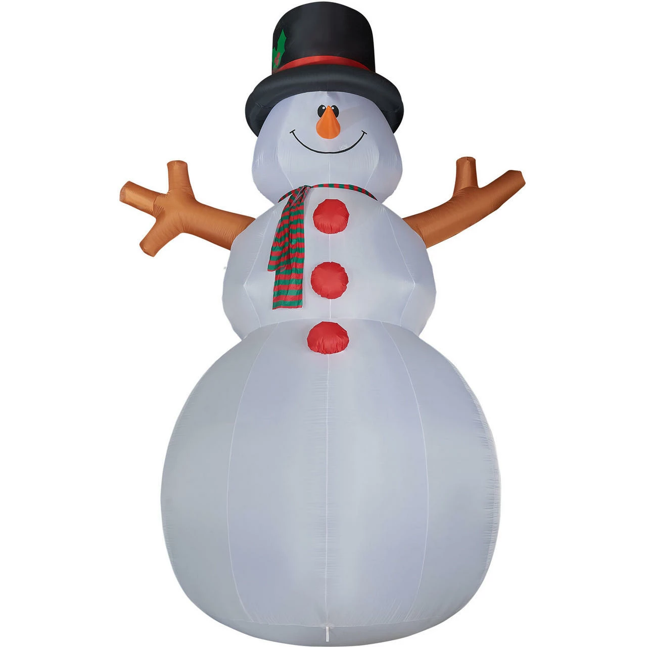 Fraser Hill Farm 20-Ft. Tall Jolly Snowman, Inflatable W/ RGB Lights And Storage Bag 1 Fraser Hill Farm 20-Ft. Tall Jolly Snowman, Inflatable W/ RGB Lights And Storage Bag