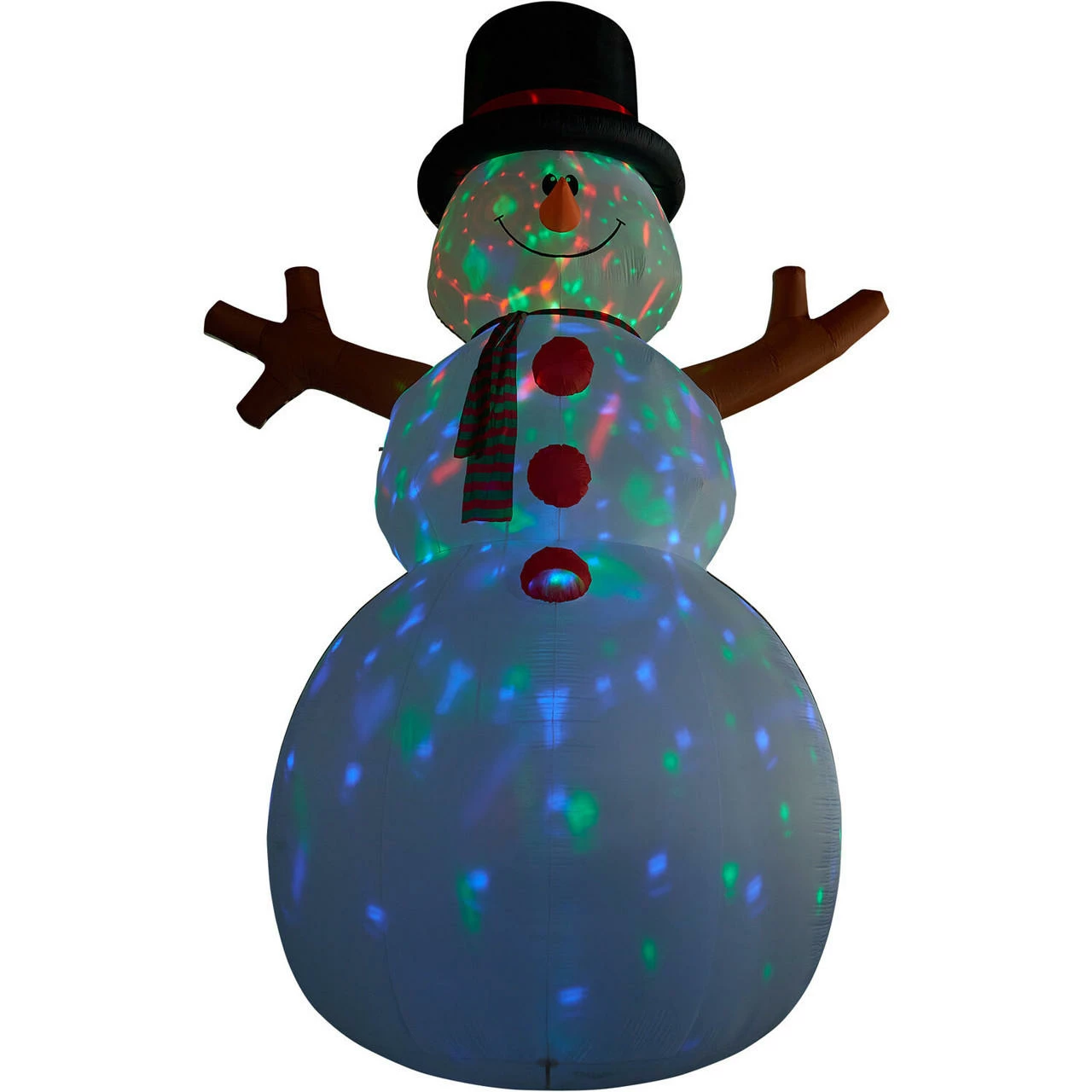 Fraser Hill Farm 20-Ft. Tall Jolly Snowman, Inflatable W/ RGB Lights And Storage Bag 8 Fraser Hill Farm 20-Ft. Tall Jolly Snowman, Inflatable W/ RGB Lights And Storage Bag - Image 8