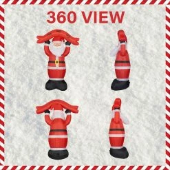 Fraser Hill Farm 10-Ft. Tall Santa Holding HO HO HO Sign, Inflatable W/ Lights, Storage Bag 17 Fraser Hill Farm 10-Ft. Tall Santa Holding HO HO HO Sign, Inflatable W/ Lights, Storage Bag -Christmas store unnamed file 2746