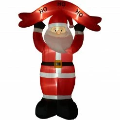 Fraser Hill Farm 10-Ft. Tall Santa Holding HO HO HO Sign, Inflatable W/ Lights, Storage Bag 19 Fraser Hill Farm 10-Ft. Tall Santa Holding HO HO HO Sign, Inflatable W/ Lights, Storage Bag -Christmas store unnamed file 2748