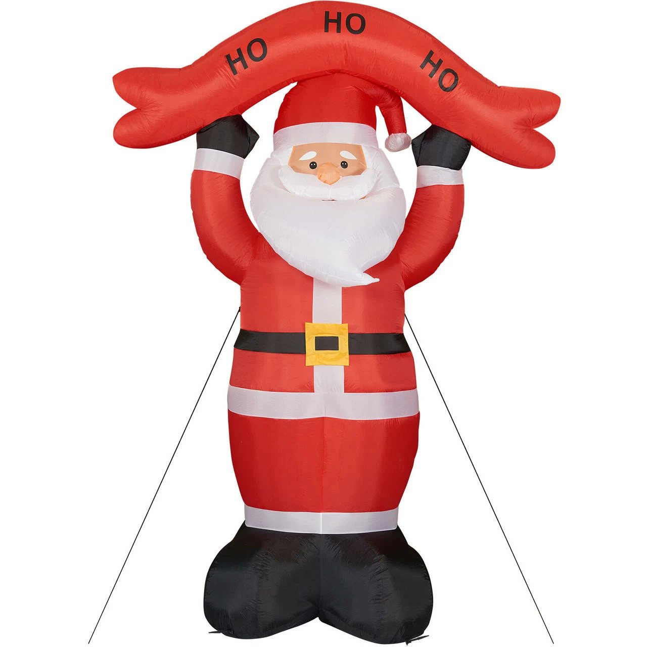 Fraser Hill Farm 10-Ft. Tall Santa Holding HO HO HO Sign, Inflatable W/ Lights, Storage Bag 13 Fraser Hill Farm 10-Ft. Tall Santa Holding HO HO HO Sign, Inflatable W/ Lights, Storage Bag - Image 13
