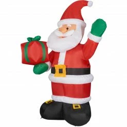 Fraser Hill Farm 10-Ft. Tall Santa Claus Holding A Gift, Inflatable W/ Lights, Storage Bag 23 Fraser Hill Farm 10-Ft. Tall Santa Claus Holding A Gift, Inflatable W/ Lights, Storage Bag -Christmas store unnamed file 2765