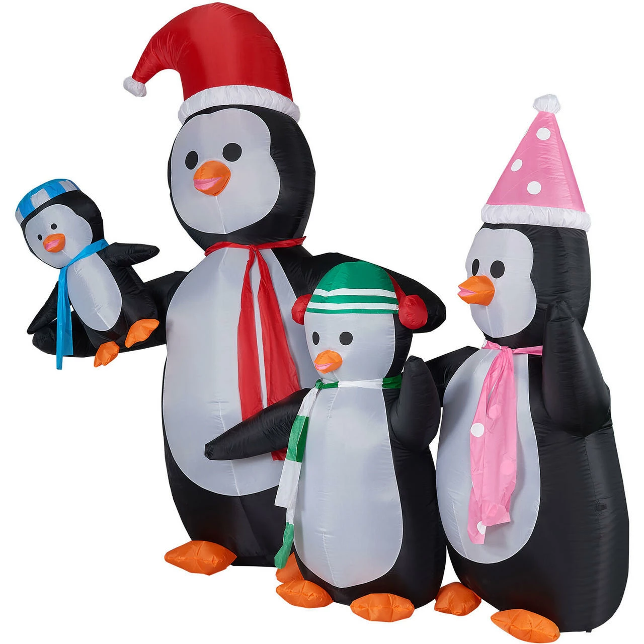 Fraser Hill Farm 10-Ft. Tall Penguin Family, Blow Up Inflatable W/ Lights And Storage Bag 8 Fraser Hill Farm 10-Ft. Tall Penguin Family, Blow Up Inflatable W/ Lights And Storage Bag - Image 8