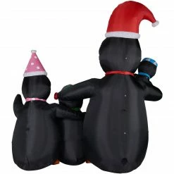 Fraser Hill Farm 10-Ft. Tall Penguin Family, Blow Up Inflatable W/ Lights And Storage Bag 20 Fraser Hill Farm 10-Ft. Tall Penguin Family, Blow Up Inflatable W/ Lights And Storage Bag -Christmas store unnamed file 2789