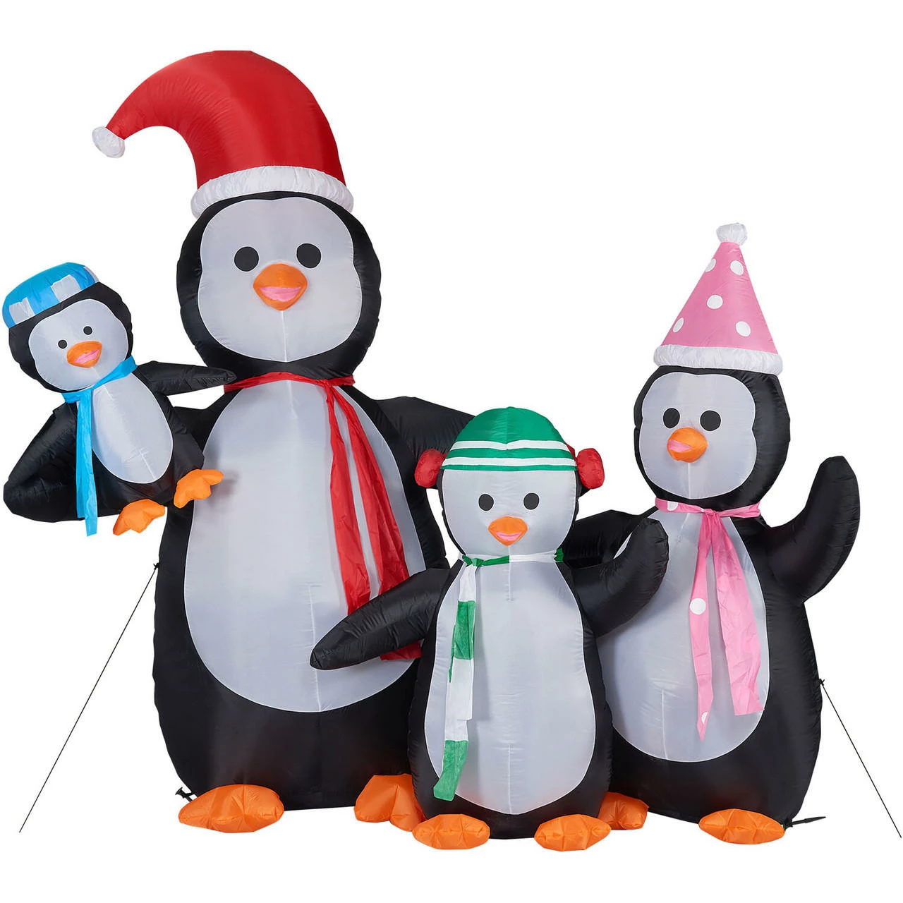 Fraser Hill Farm 10-Ft. Tall Penguin Family, Blow Up Inflatable W/ Lights And Storage Bag 11 Fraser Hill Farm 10-Ft. Tall Penguin Family, Blow Up Inflatable W/ Lights And Storage Bag - Image 11