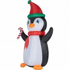 Fraser Hill Farm 10-Ft. Tall Penguin W/ Candy Cane, Inflatable W/ RGB Lights, Storage Bag 21 Fraser Hill Farm 10-Ft. Tall Penguin W/ Candy Cane, Inflatable W/ RGB Lights, Storage Bag -Christmas store unnamed file 2801