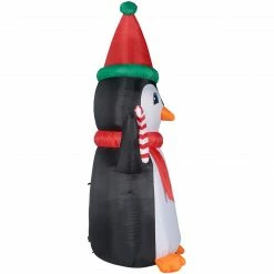 Fraser Hill Farm 10-Ft. Tall Penguin W/ Candy Cane, Inflatable W/ RGB Lights, Storage Bag 24 Fraser Hill Farm 10-Ft. Tall Penguin W/ Candy Cane, Inflatable W/ RGB Lights, Storage Bag -Christmas store unnamed file 2804