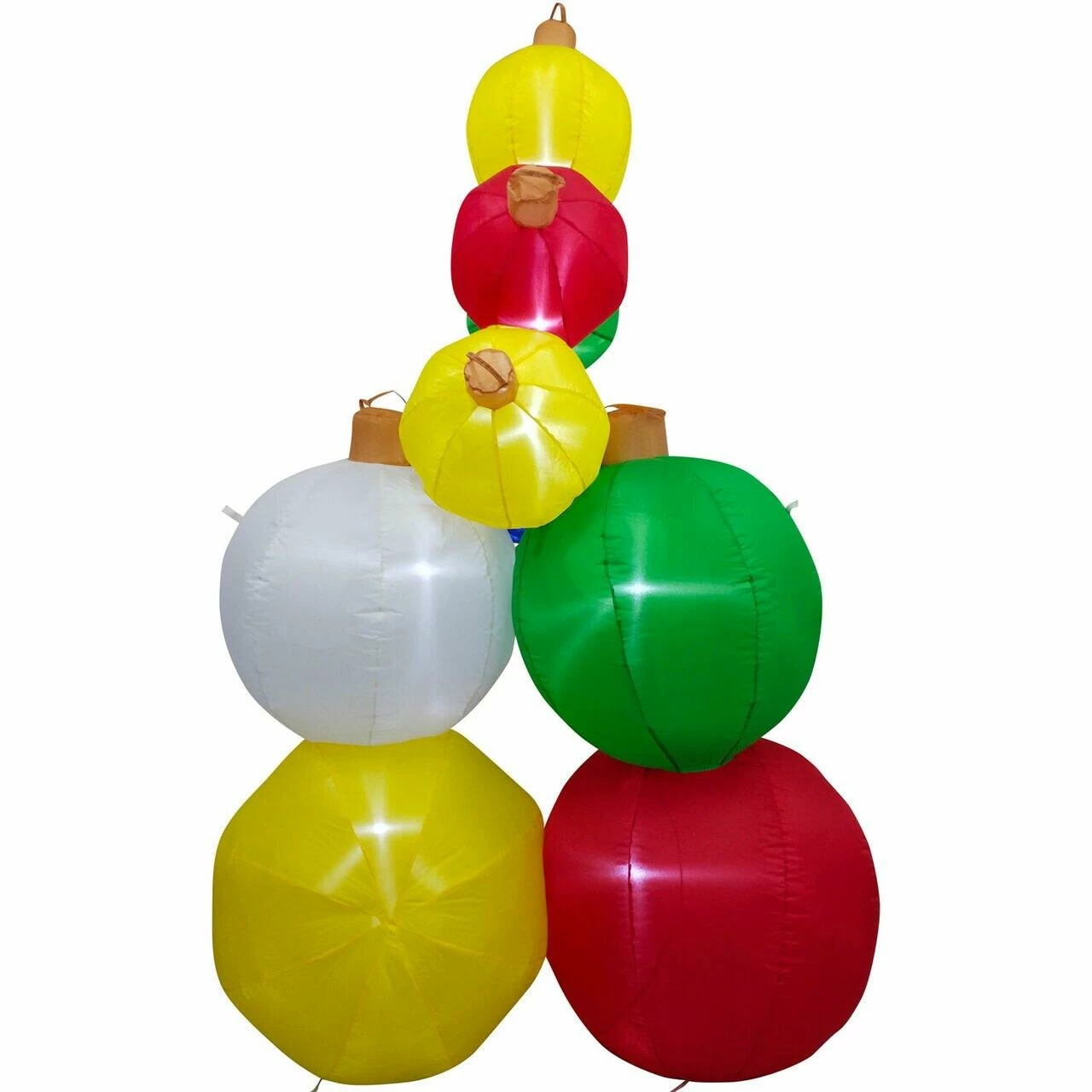 Fraser Hill Farm 8-Ft. Tall Inflatable Stack Of 9 Ornament Balls With LED Lights, Holiday Winter Blow-Up 1 Fraser Hill Farm 8-Ft. Tall Inflatable Stack Of 9 Ornament Balls With LED Lights, Holiday Winter Blow-Up
