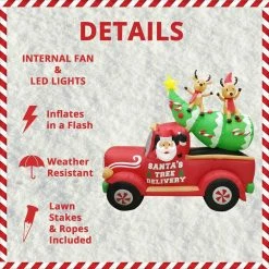 Fraser Hill Farm 8-Ft. Long Inflatable Christmas Tree In Pick-up Truck W/ LED Lights, Blow-Up 10 Fraser Hill Farm 8-Ft. Long Inflatable Christmas Tree In Pick-up Truck W/ LED Lights, Blow-Up -Christmas store unnamed file 2836