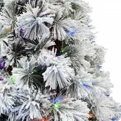 Fraser Hill Farm Sugar Hill Snowy Christmas Tree W/ Pinecones, Multi-Color LED Lighting -Christmas store unnamed file 2914