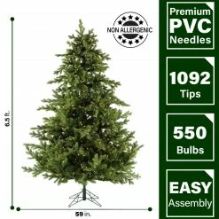 Fraser Hill Farm Foxtail Pine Christmas Tree, Various Sizing And Lighting Options -Christmas store unnamed file 2942