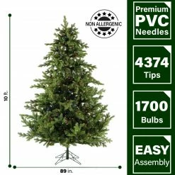 Fraser Hill Farm Foxtail Pine Christmas Tree, Various Sizing And Lighting Options -Christmas store unnamed file 2949