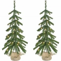 Fraser Hill Farm Downswept Farmhouse Fir Christmas Tree With Burlap Bag -Christmas store unnamed file 3016